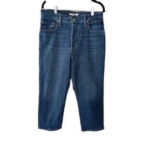Levi's Women's Ribcage Straight Cropped Jeans 32